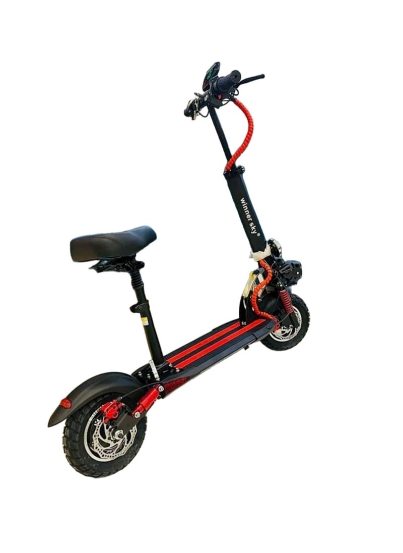Winner Sky Electric Scooter with Bluetooth Motor 1000W and Long Lasting Battery Red  - Image 2