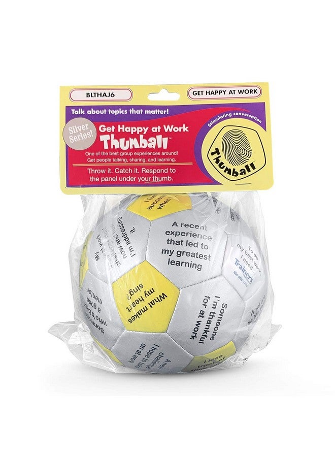 Trainers Warehouse Get Happy At Work Thumball 6" | Team Building Activities - Create A Positive Workplace. Promote Optimisim & Happy Conversations | 32 Prompts - Image 2