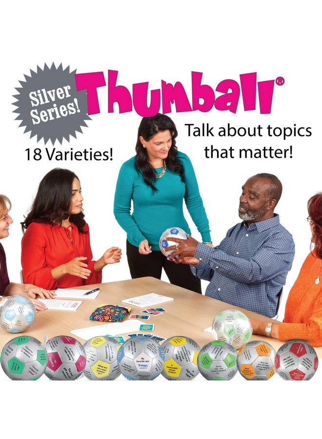 Trainers Warehouse Get Happy At Work Thumball 6" | Team Building Activities - Create A Positive Workplace. Promote Optimisim & Happy Conversations | 32 Prompts - Image 3