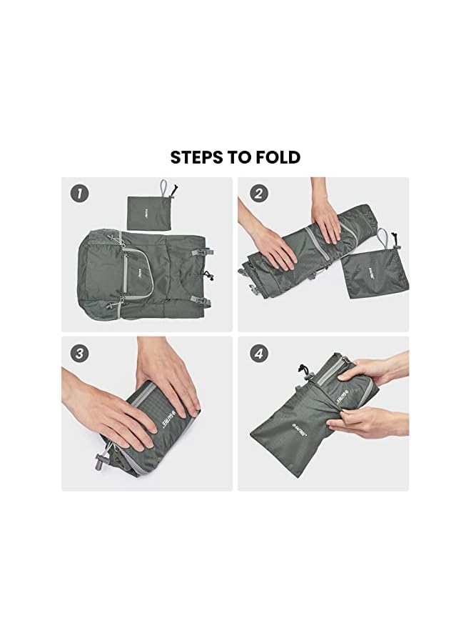 G4Free 25L Packable Hiking Backpack Lightweight Waterproof Medium Shoulder Daypack Water-Resistant Foldable For Outdoor Travel Camping - Image 4