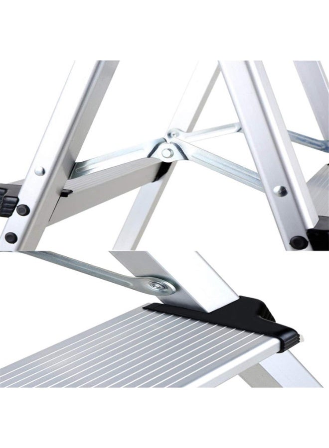 DubaiGallery Premium Aluminum Step Ladder for Home Use, Foldable Lightweight Design, Wide Anti-Slip Steps, Stable and Safe for Cleaning, Painting and Reaching High Areas - Image 4