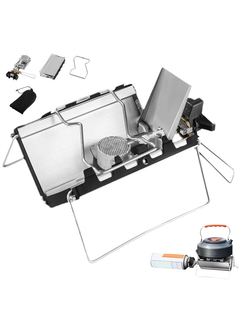 BlueFire Portable Camping Stove – 3500W High-Power Compact Gas Stove | Foldable, Lightweight Stainless Steel & Aluminum Alloy Design | Fast Boiling (1.1L in 3 Mins) | Perfect for Hiking, Backpacking, Picnics & Outdoor Cooking - Image 1