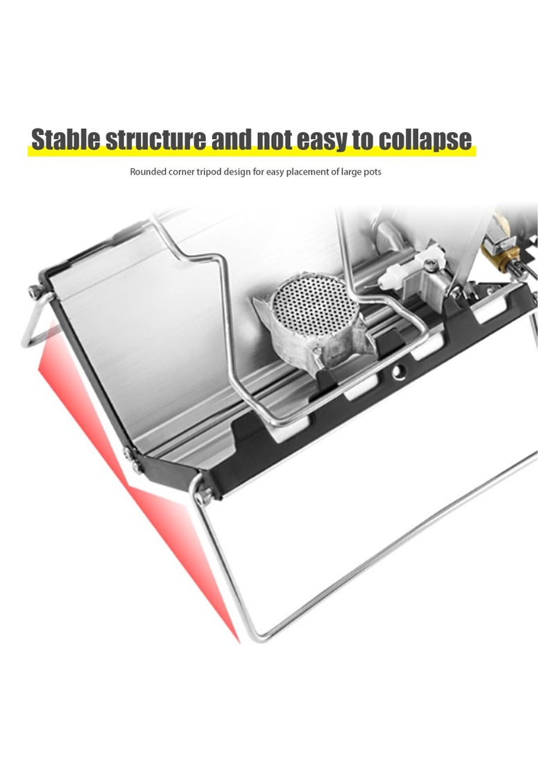 BlueFire Portable Camping Stove – 3500W High-Power Compact Gas Stove | Foldable, Lightweight Stainless Steel & Aluminum Alloy Design | Fast Boiling (1.1L in 3 Mins) | Perfect for Hiking, Backpacking, Picnics & Outdoor Cooking - Image 2