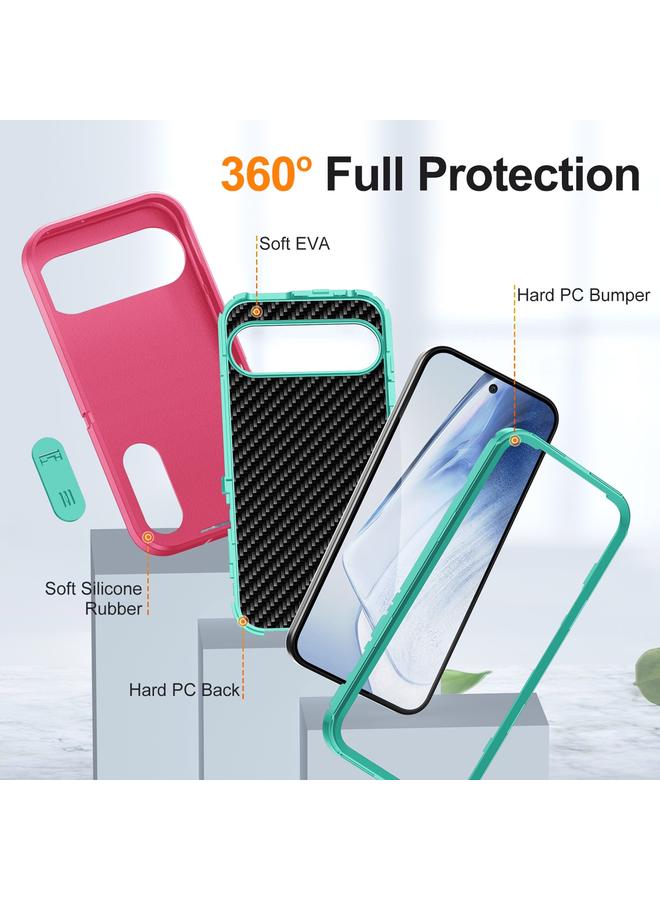 S-TOP Case For Google Pixel 9 Pro Rugged PC + Silicone Phone Case with Holder - Image 4
