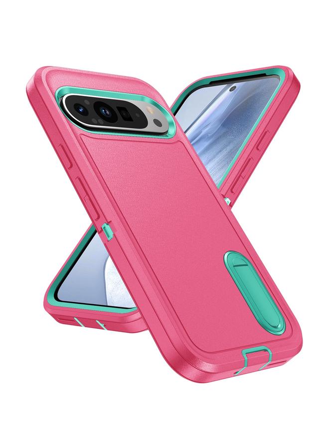 S-TOP Case For Google Pixel 9 Pro Rugged PC + Silicone Phone Case with Holder - Image 2