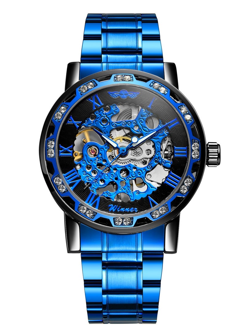 Winner Men's automatic mechanical wristwatch, water-resistant and rust-proof - Image 1