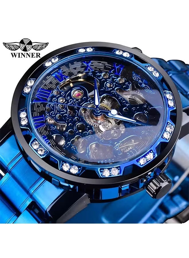 Winner Men's automatic mechanical wristwatch, water-resistant and rust-proof - Image 2