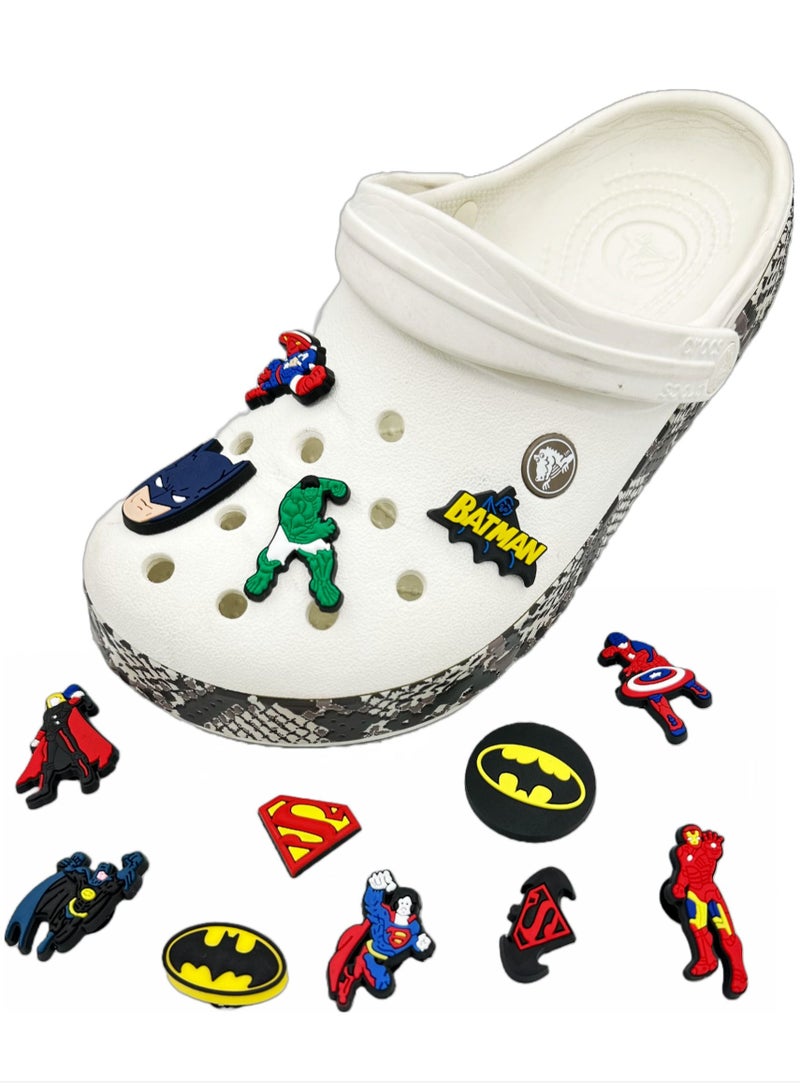 أحذية Marvel and DC Characters لتزيين الأحذية Charms Crocs شبشب وسوار معصم صغير بحلية صغيرة للرجال والنساء والأطفال 13 قطعة - Image 3