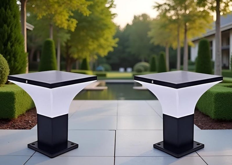 Lyse Decor Gate Lights for Outdoor Waterproof, Gate Lamps for Main Gate, Pillar Light, Farmhouse Boundry Light and Decorative Outdoor Lamp (GL55, Pack of 2) - Image 5