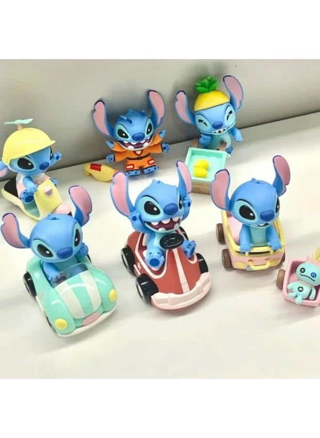 Genuine Stitch Swim Series Blind Box Anime Kawaii Trendy Ornament Model Collection Hand Doll Toy Mysterious Gift