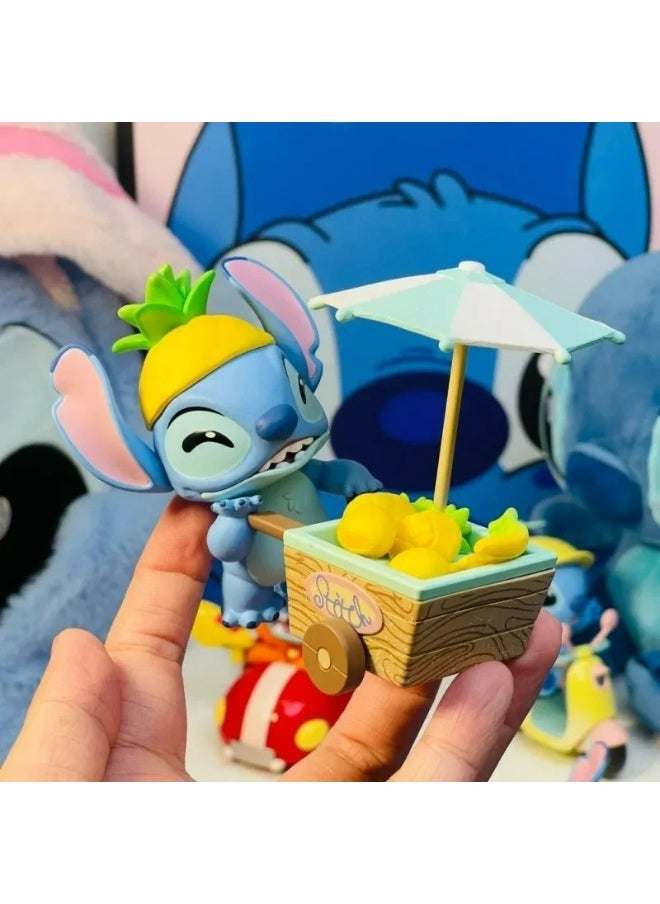 Genuine Stitch Swim Series Blind Box Anime Kawaii Trendy Ornament Model Collection Hand Doll Toy Mysterious Gift