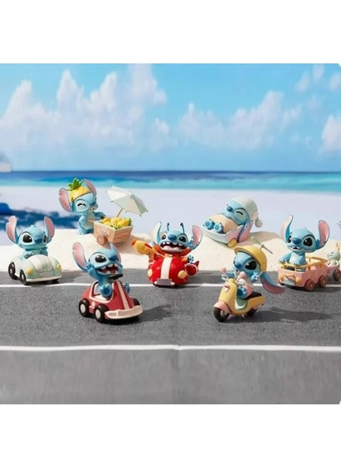 Genuine Stitch Swim Series Blind Box Anime Kawaii Trendy Ornament Model Collection Hand Doll Toy Mysterious Gift