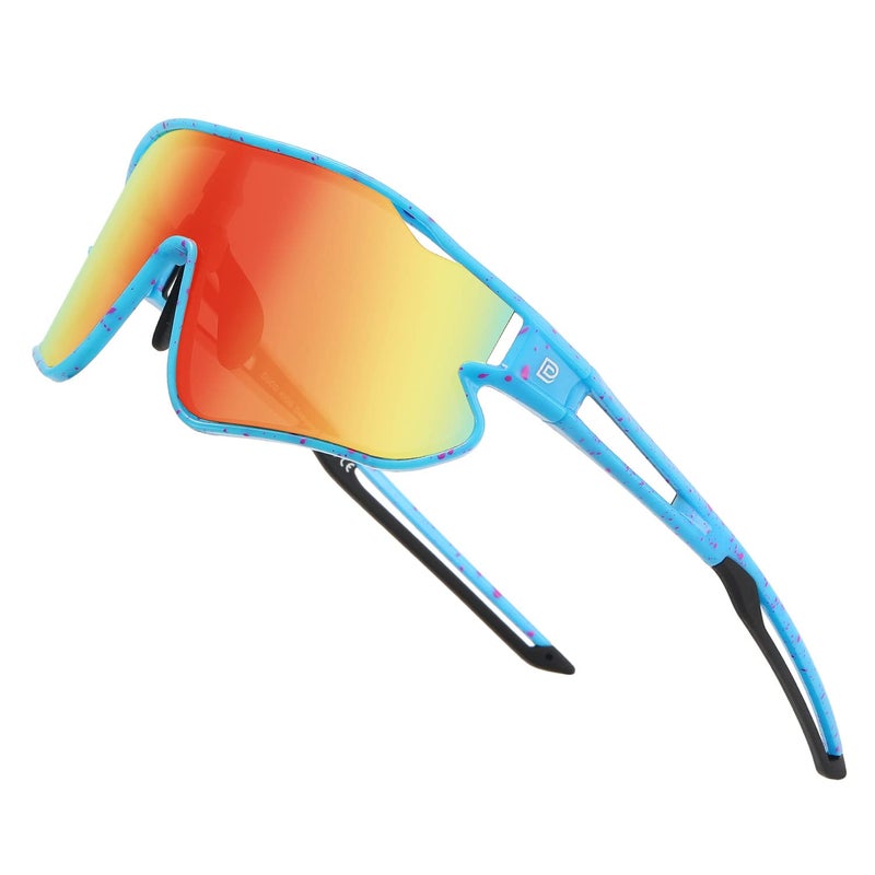 DUCO Kids Sunglasses Youth Baseball Sun Glasses Lightweight TR90 Frame UV400 Sports Cycling Shades for Boys Girls DK268 - Image 1