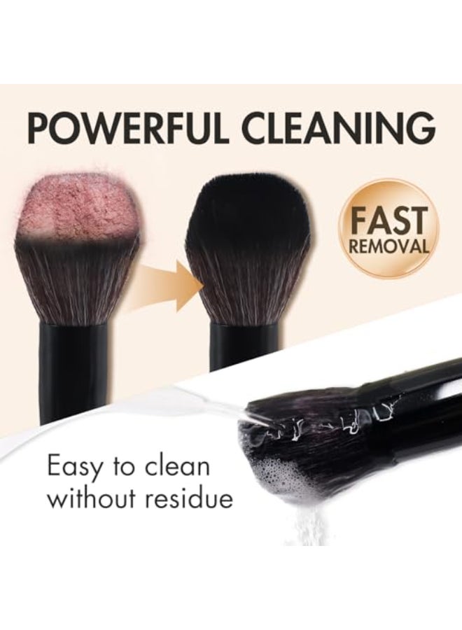 Embagol Makeup Brush Cleaner Solid Brush Sponge Soap With Silicone Cleaning Pad Vegan Deep Cleaning No Residue100g353oz - Image 3
