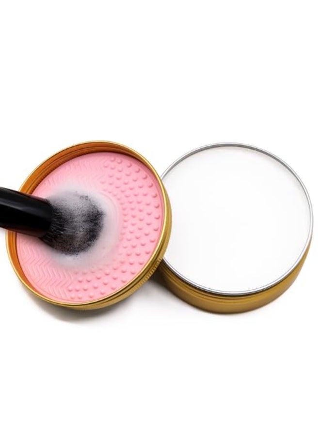 Embagol Makeup Brush Cleaner Solid Brush Sponge Soap With Silicone Cleaning Pad Vegan Deep Cleaning No Residue100g353oz - Image 1