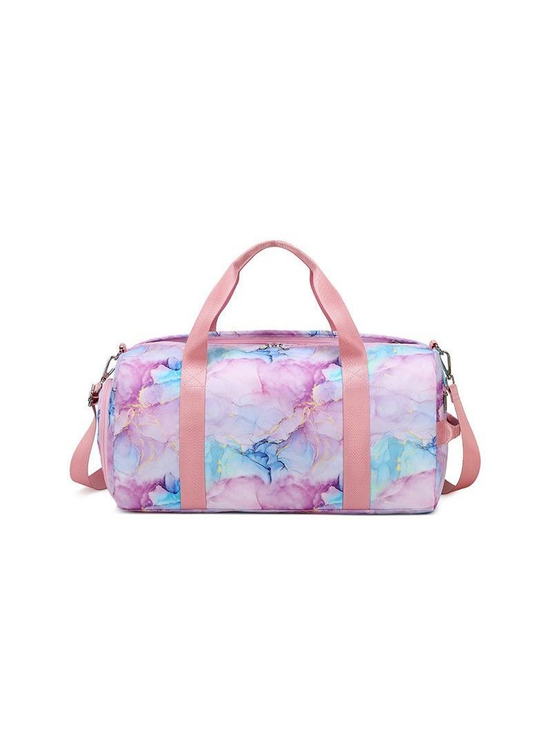 Generic Large Capacity Waterproof Graffiti Print Swimming Fitness Sports Bag Travel Bag  - Image 1