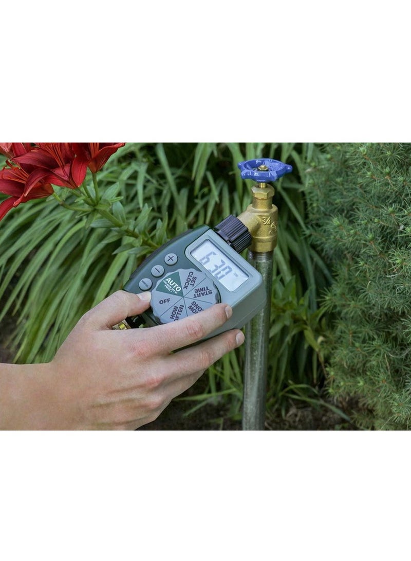 Generic Single-Outlet Hose Watering Timer, 1 Outlet, Green  - Image 2