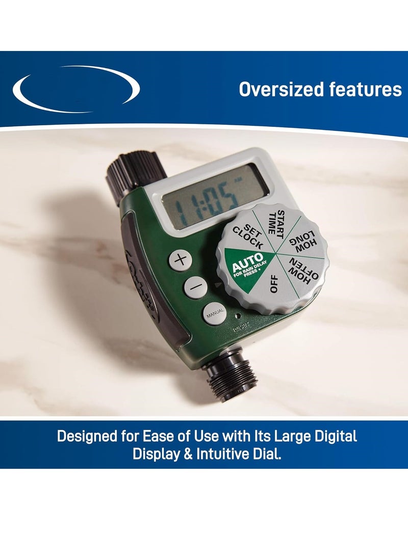 Generic Single-Outlet Hose Watering Timer, 1 Outlet, Green  - Image 5
