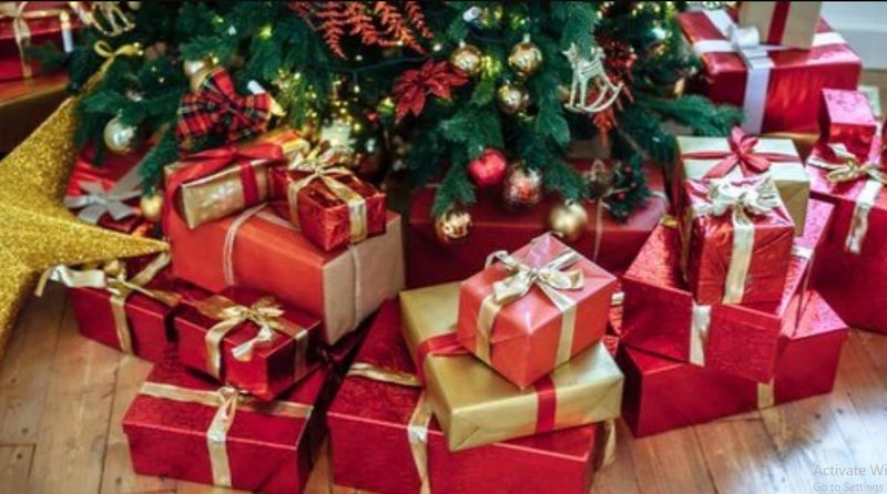 HOMSUN ورق تغليف هومسون بلون موحد لحفلات، أعياد ميلاد، تغليف هدايا نسائية، زفاف، لجميع المناسبات ورق تغليف لامع قوس قزح لتزيين عيد الميلاد (أوراق هدايا زرقاء، 10" ) - Image 4