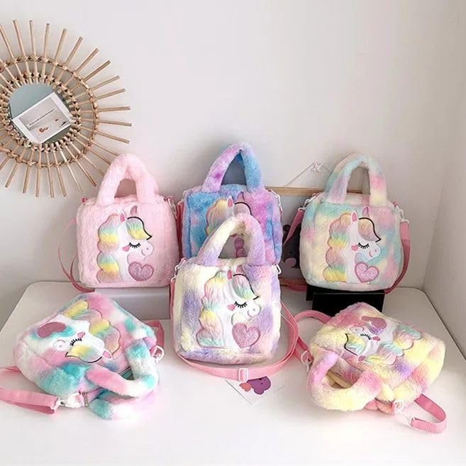 ADISA Unicorn Toddler Kids Messenger Bag School Bags Gift for Girls (Pink) - Image 2