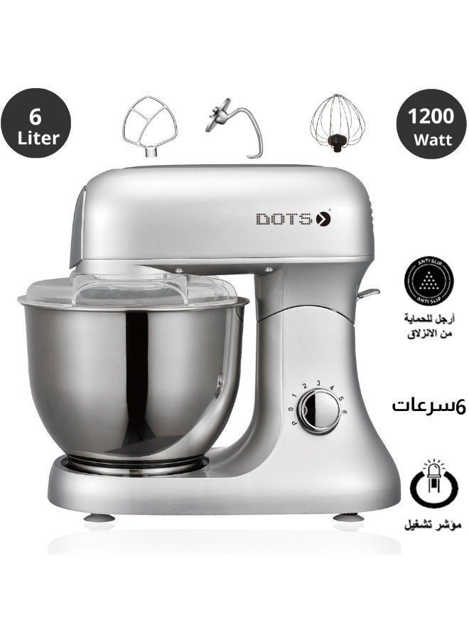 دوتس عجان 1200 واط, 6 سرعات, 6 لتر, استيل - MXR-6LD - Image 1
