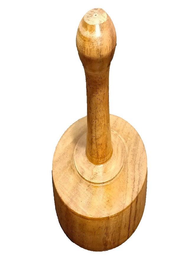 DBY Wooden Potato Masher daily use Wooden Pav Bhaji/Vegetable/Potato Masher Wooden Roti Chapati Presser,Roti Bhakri Or Khakara on Tava Presser - Image 1