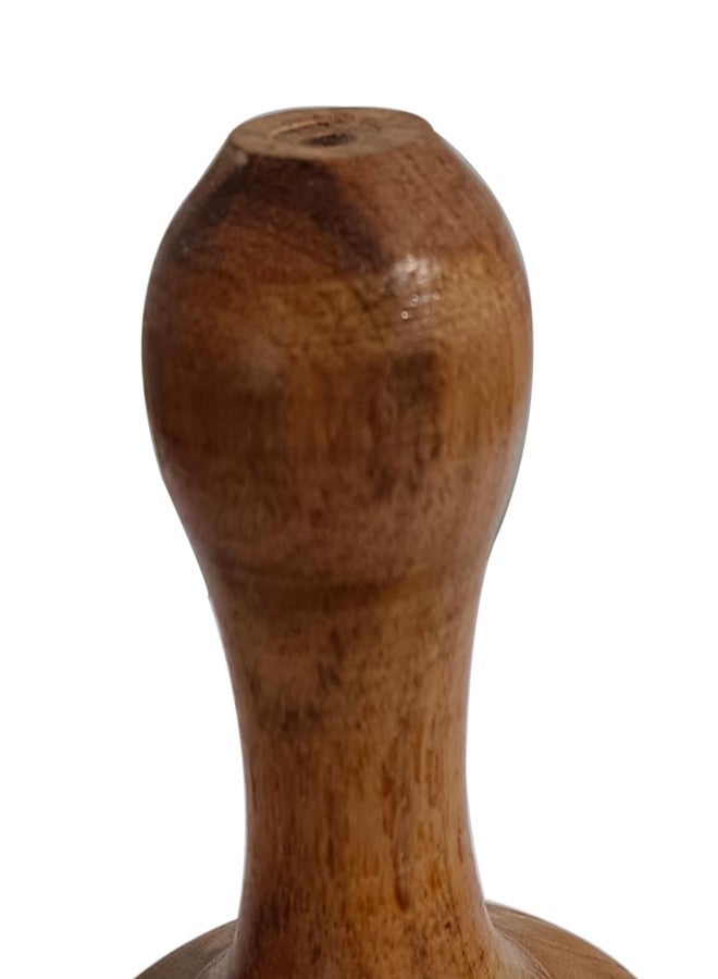 DBY Wooden Potato Masher daily use Wooden Pav Bhaji/Vegetable/Potato Masher Wooden Roti Chapati Presser,Roti Bhakri Or Khakara on Tava Presser - Image 3