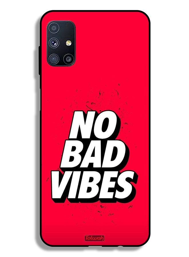 Tolwak Samsung Galaxy M51 Protective Case Cover No Bad Vibes - Image 2