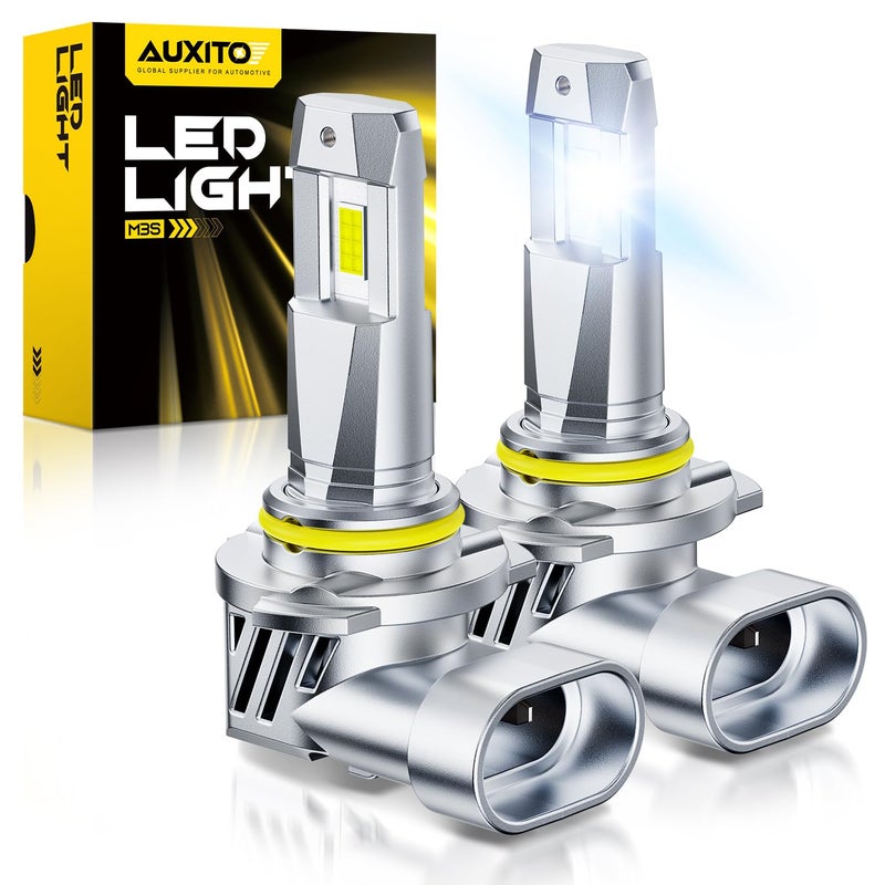 AUXITO 9005 HB3 Bulbs, 40000LM Brighter Ultra-Bright, Plug N Play, Long Lifespan, No Flicker, 99% Compatibility, 2PCS - Image 1