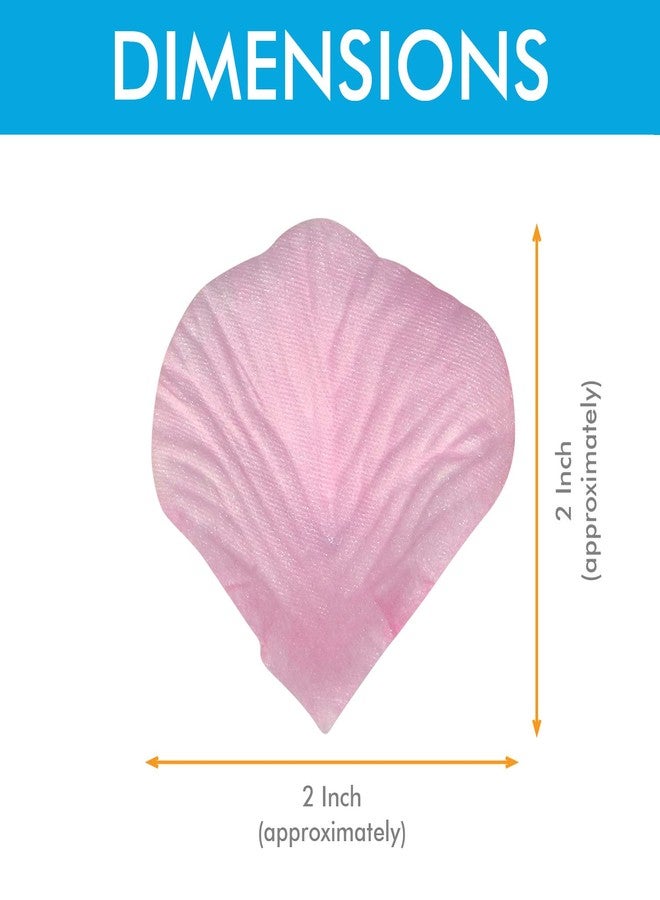Millennial Essentials 1120 Pcs Artificial Silk Rose Petals Flower Petals for Wedding Decoration Party Valentine’s Day (Pink) - Image 2