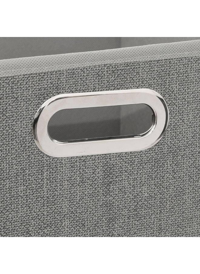 Five Simply Smart Polypropylene and Metal Foldable Storage Box Light Heather Grey 31 x 31cm 138885C  - Image 4
