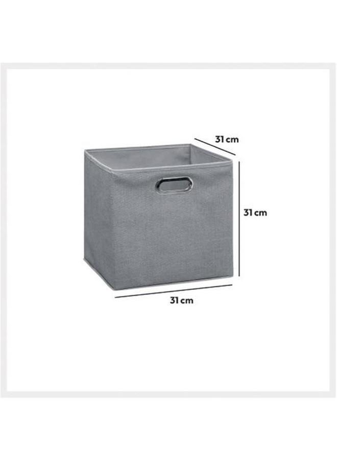 Five Simply Smart Polypropylene and Metal Foldable Storage Box Light Heather Grey 31 x 31cm 138885C  - Image 5