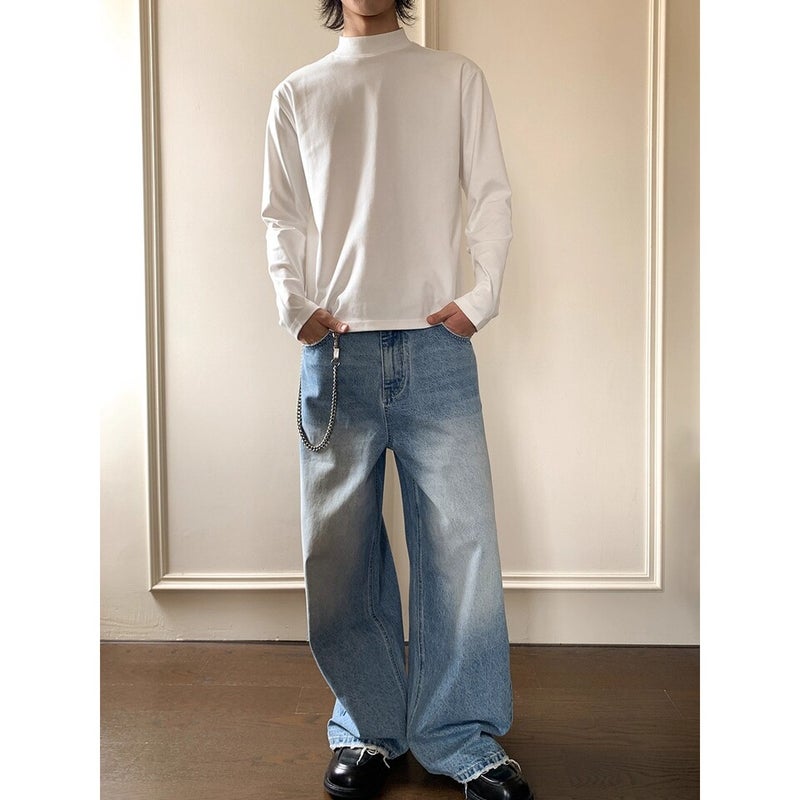 Unisex Classic Denim Jeans Loose Fit Daily Outdoor Wear - Image 3