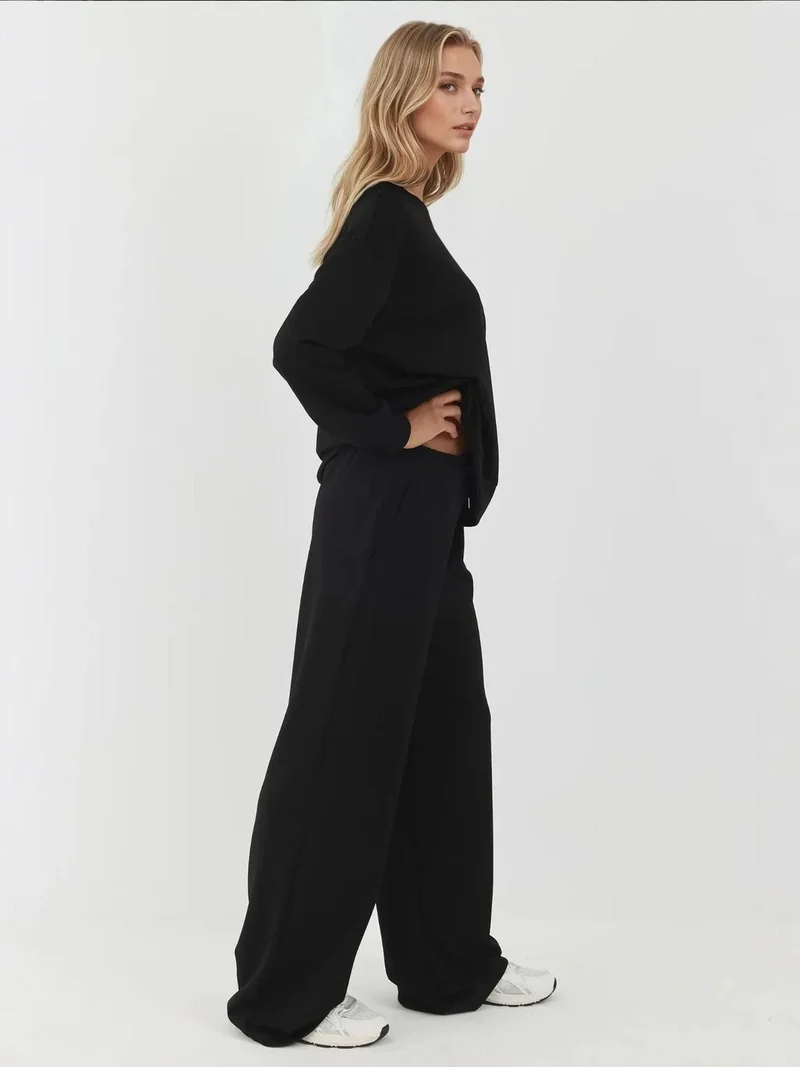 زوبعة سويت شيرت مودال أساسي بلمسة ناعمة