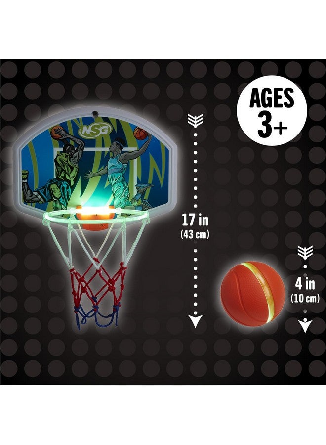 NSG LED Light Up Basketball Toy Set for Boys and Girls, LED Light up Hoop and Basketball - Ages 4 and Up - Image 4