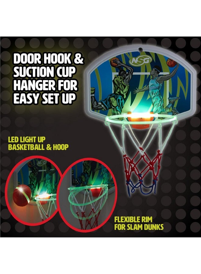 NSG LED Light Up Basketball Toy Set for Boys and Girls, LED Light up Hoop and Basketball - Ages 4 and Up - Image 3