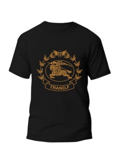 Round Neck Short Sleeve t-shirt for men, Regular fit, cotton, Special print "TRAND.F"