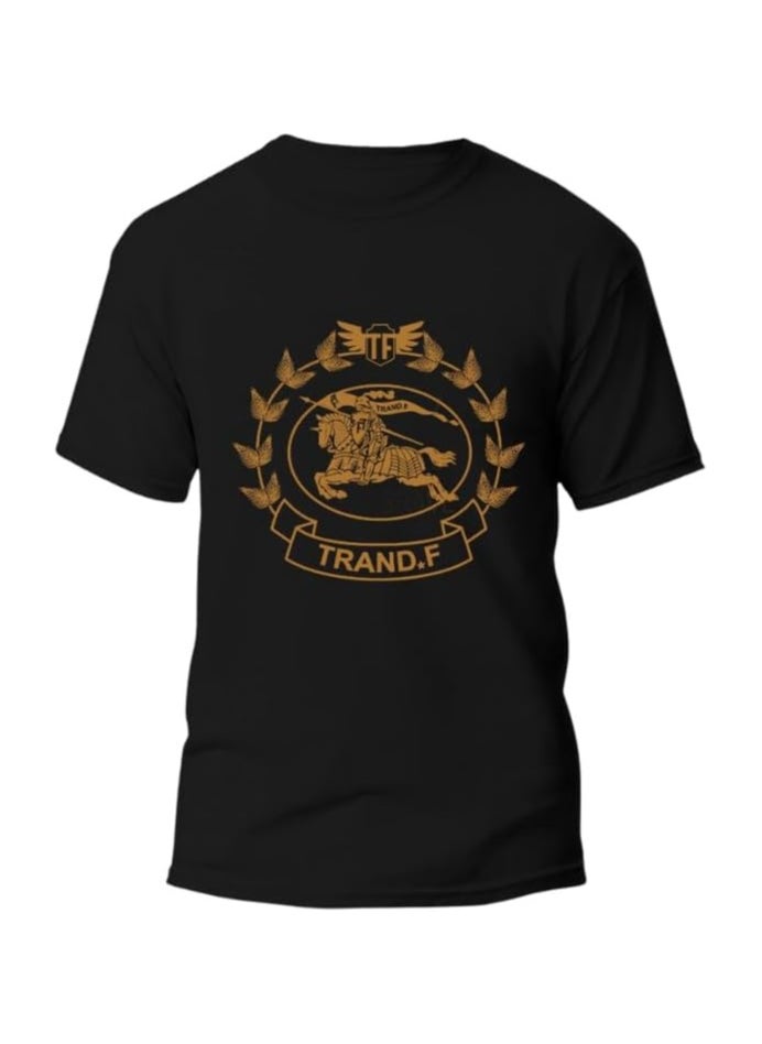 ISTANBUL MODEL - Round Neck Short Sleeve t-shirt for men, Regular fit, cotton, Special print "TRAND.F" - Image 1