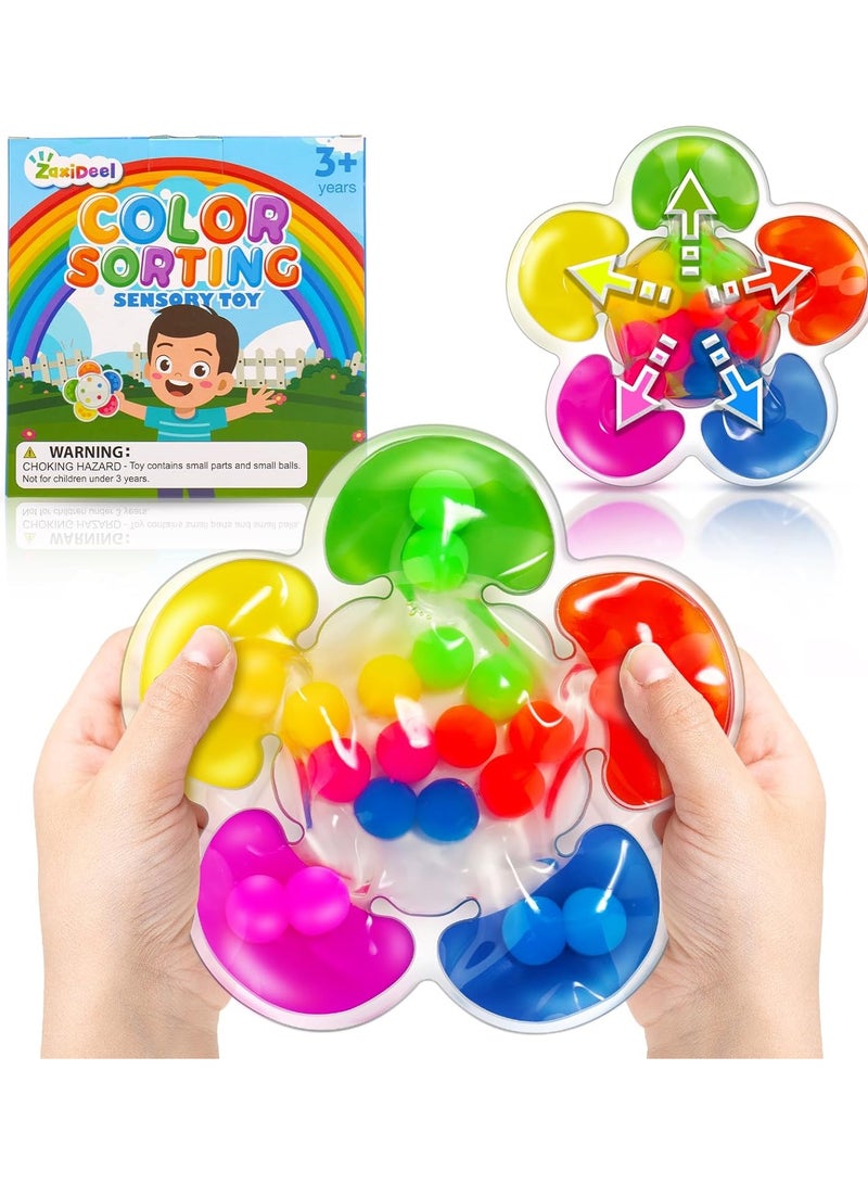 Color Sorting Toys ,Early Development Sensory Toys, Fine Motor Skills Game for Toddlers, Color Matching Toys, Preschool Learning Activities Educational Calm Down Montessori Toys for Kids,Best Gifts for boys and girls. - Image 2