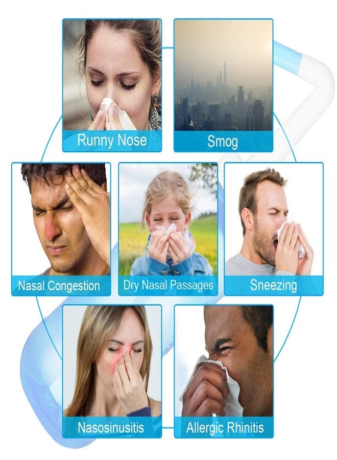 Designeez® Neti Pot Nasal Rinser - 300ml Sinus Rinse Bottle with 2 Tips, Nose Cleaner, Pressure Nasal Wash for Adults & Kids, BPA Free - Image 4