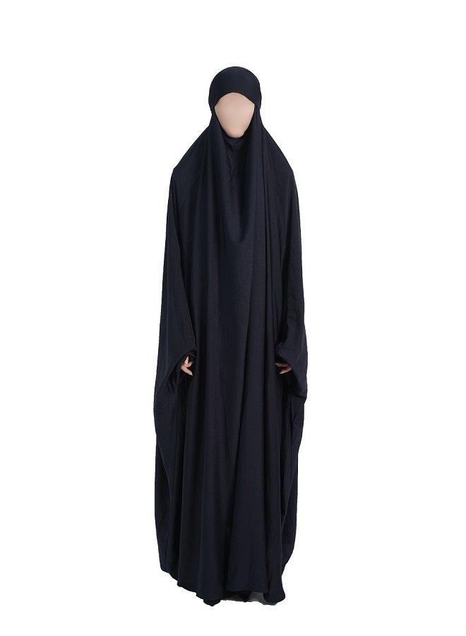 حجاب أسود خفيف وعباءة صلاة من ناشوة بوتيك - Image 1