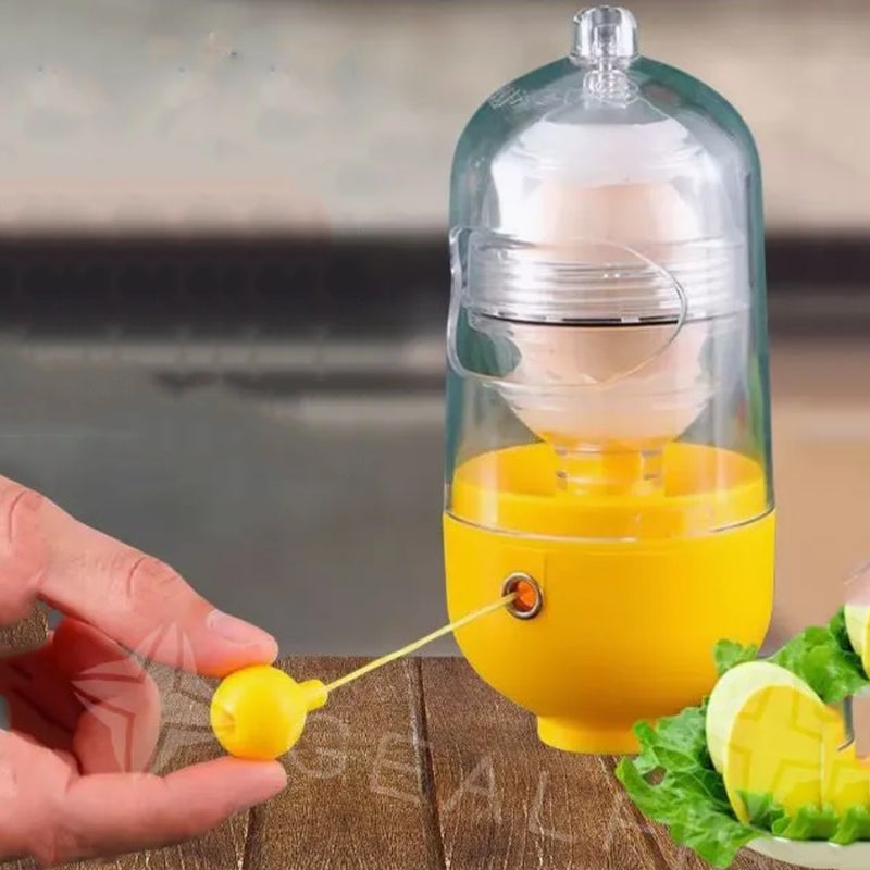 Egg Mixer 16 Cm Durable ABS Plastic Shaker Tool for Smooth Consistent Texture - Vibrant Yellow Effortless Mixing Kitchen Gadget for Omelet Prep Home Kitchen