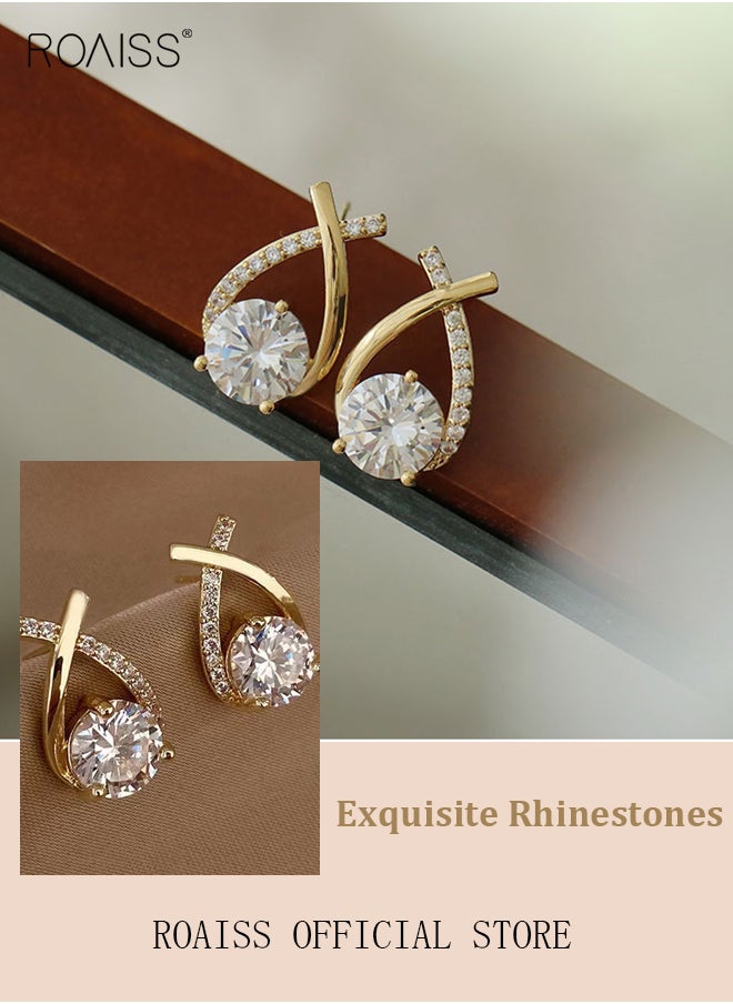 roaiss - Women Earrings Stylish Design Simple and Versatile Highlight Personal Temperament and Charm Small Earrings - Image 1