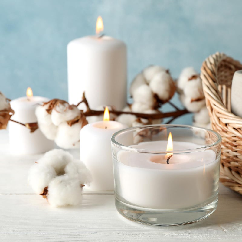 SHOWIN Thick Candle Jars for Making Candles 16 Pcs, 4 OZ Empty Jars with Wood Lids for Candle Making, Sample Container - Dishwasher Safe,Clear - Image 5