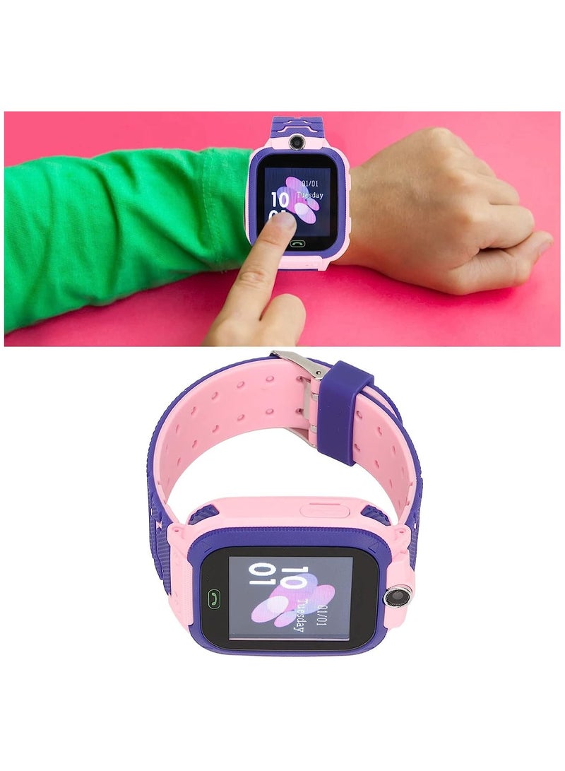 Smart Watch official - Q12 Smart Watch Kid Smartwatches Baby Watch with 1.44 Inches Waterproof Voice Chat Finder tracker and Anti Lost Monitor (Pink) - Image 2