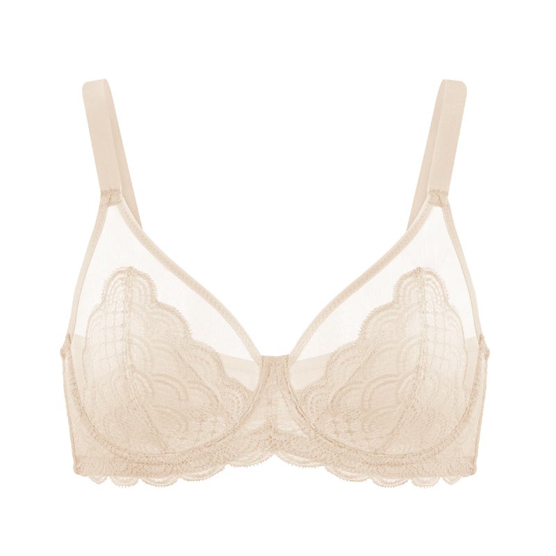 HSIA Minimizer Bras for Women Large Bust Full Coverage Lace Plus Size Bra - Mermaid Scales - Image 5
