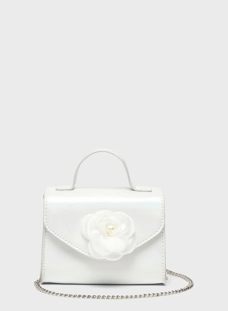shoexpress Kids Top Handle Bow Detail Fashion Bag