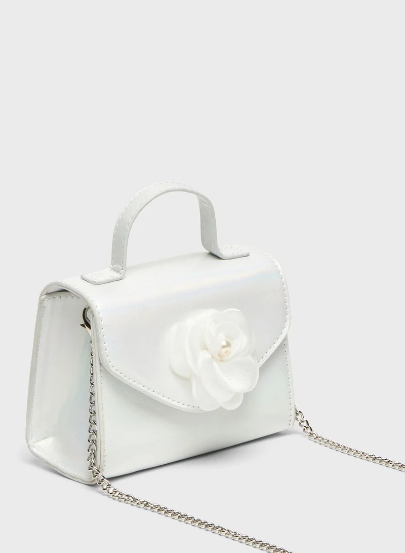 shoexpress Kids Top Handle Bow Detail Fashion Bag
