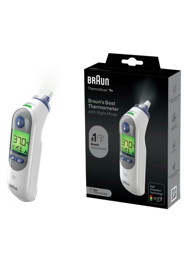 Braun Thermoscan 7+ مع دقة الشيخوخة والوضع الليلي - Image 1