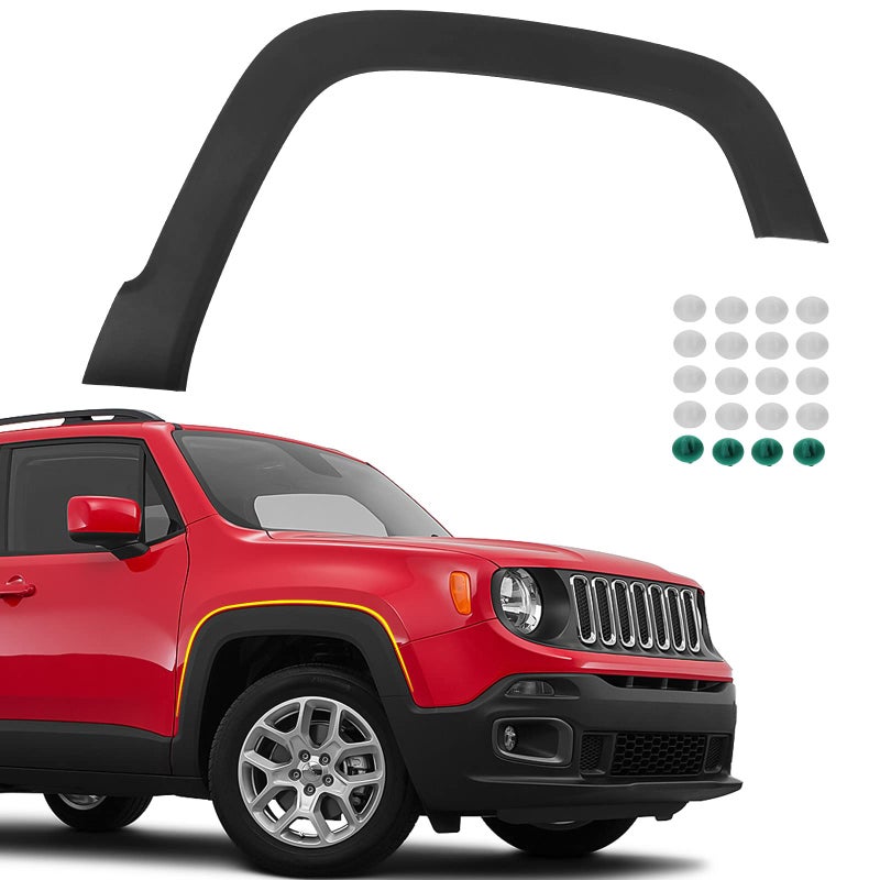 FIONE Front Wheel Arch Fender Flares Compatible With Jeep Renegade 20152022 Right Passenger Side Fender Cover Trim Moulding Molding RH 5XB64LXHAA CH1291113
